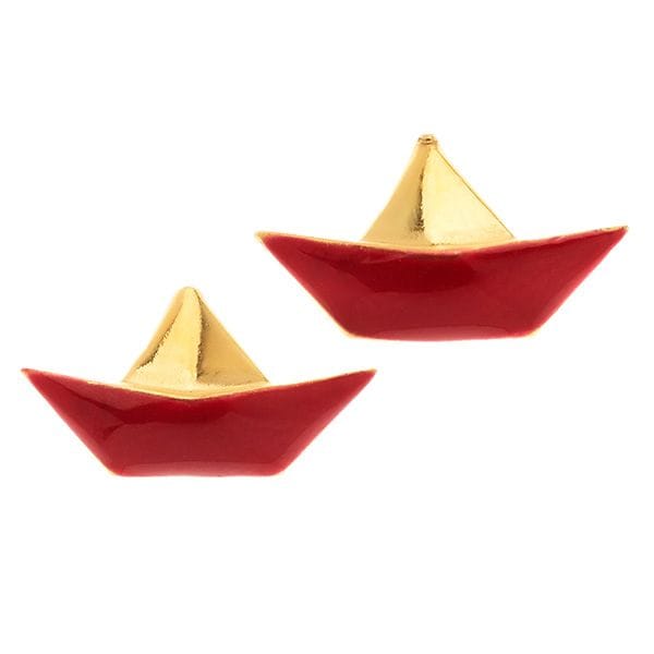 Earrings silver 925o boats