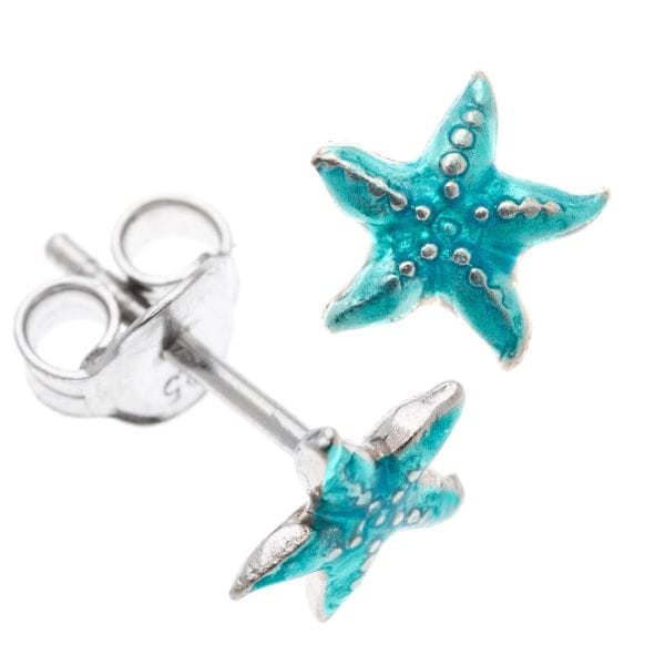 Earrings silver 925o seastar