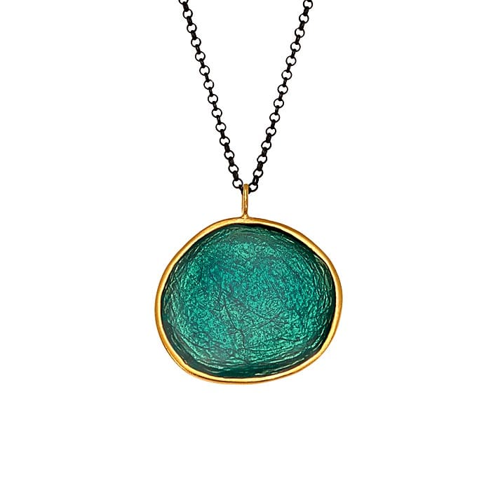 Necklace silver 925o enamel