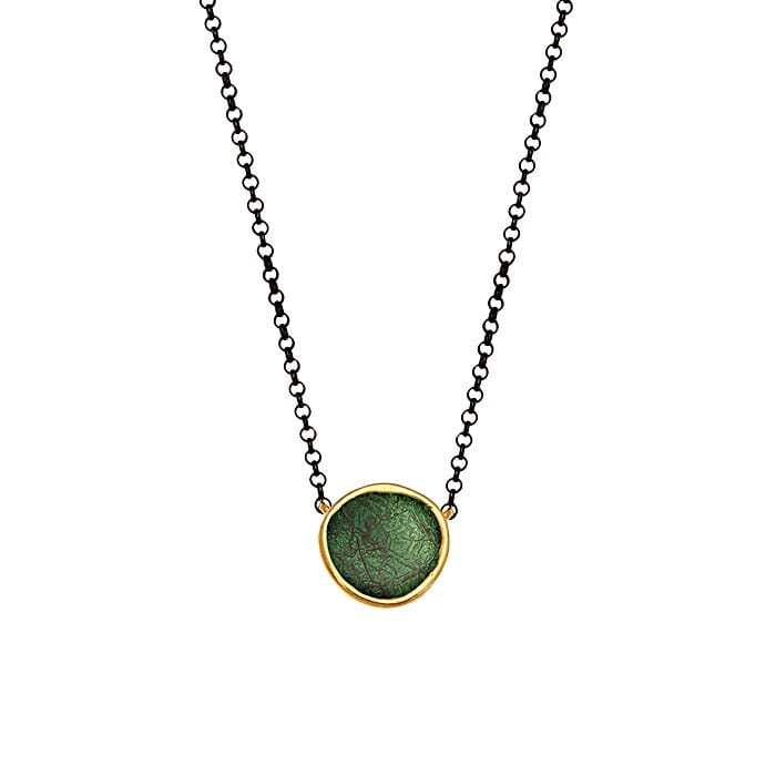 Necklace silver 925o enamel