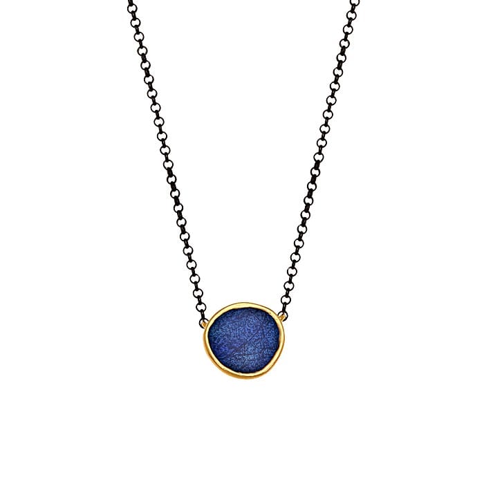 Necklace silver 925o enamel
