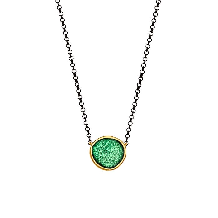 Necklace silver 925o enamel