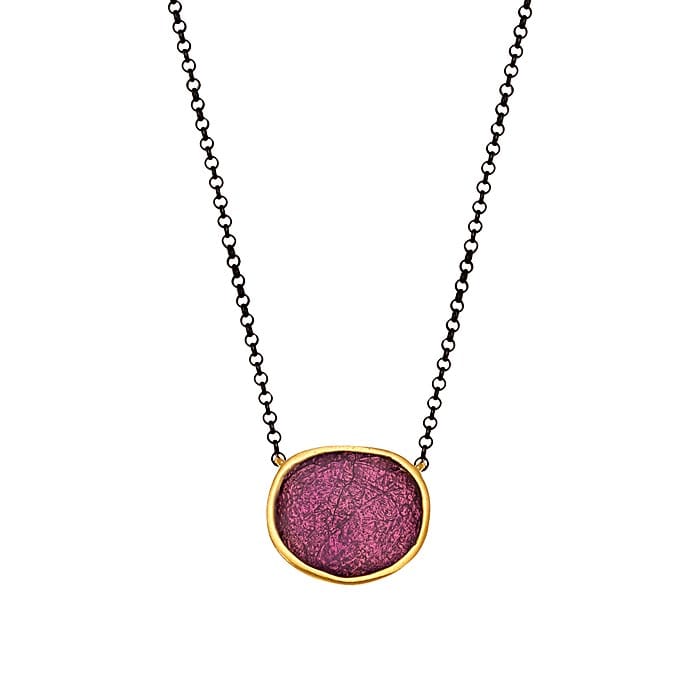 Necklace silver 925o enamel