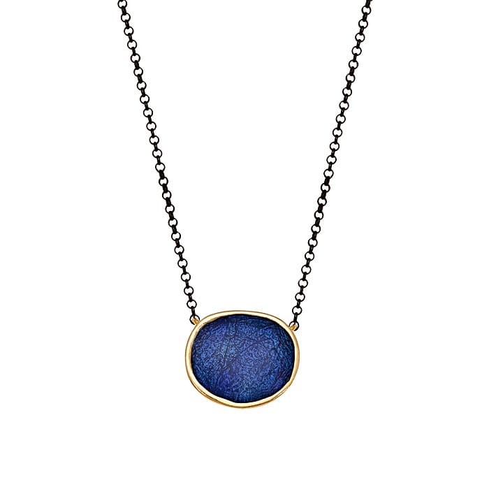 Necklace silver 925o enamel