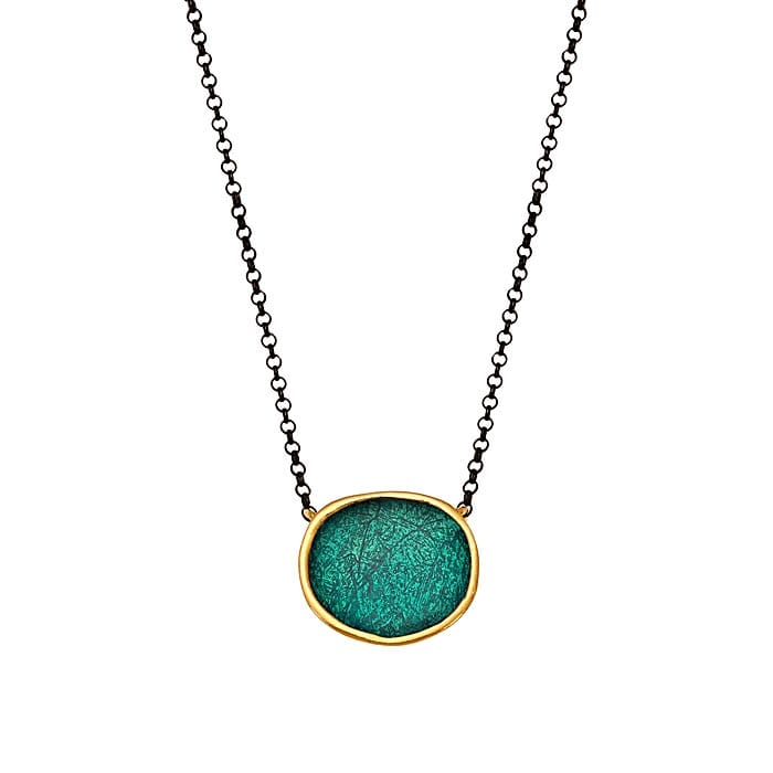 Necklace silver 925o enamel