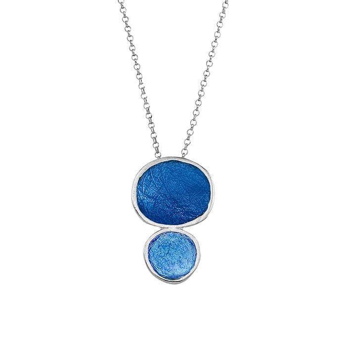 Necklace silver 925o enamel