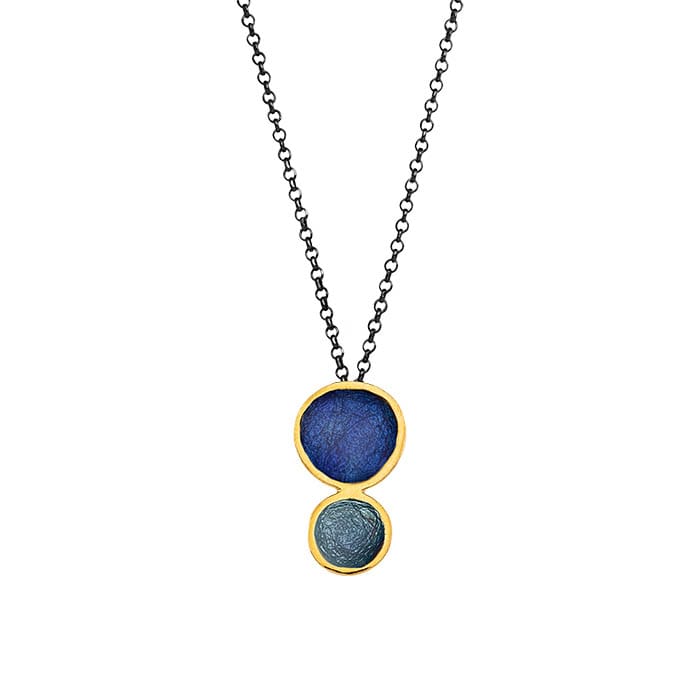 Necklace silver 925o enamel
