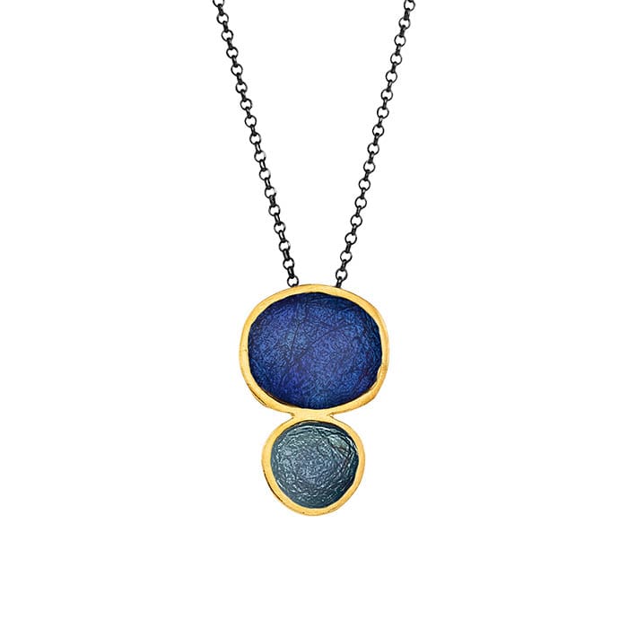 Necklace silver 925o enamel