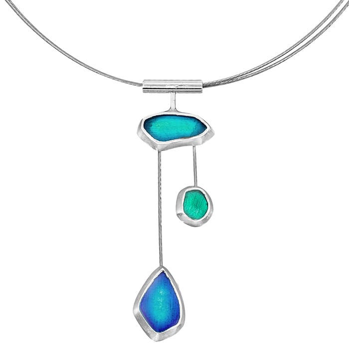 NECKLACE SILVER 925O SEAGLASS