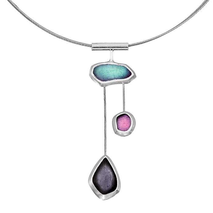 NECKLACE SILVER 925O SEAGLASS
