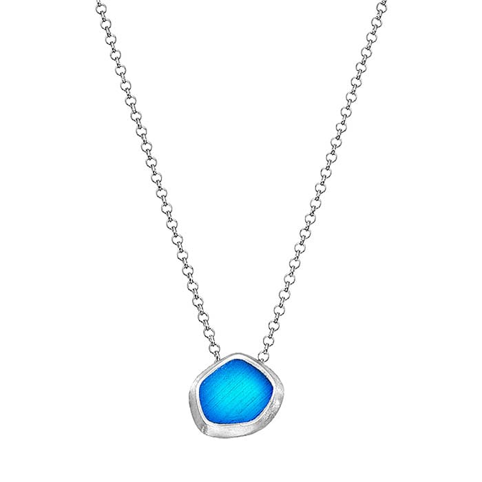 NECKLACE SILVER 925O SEAGLASS
