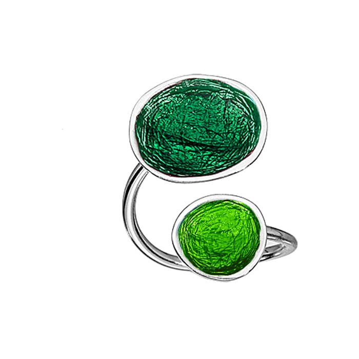 Ring silver 925o enamel